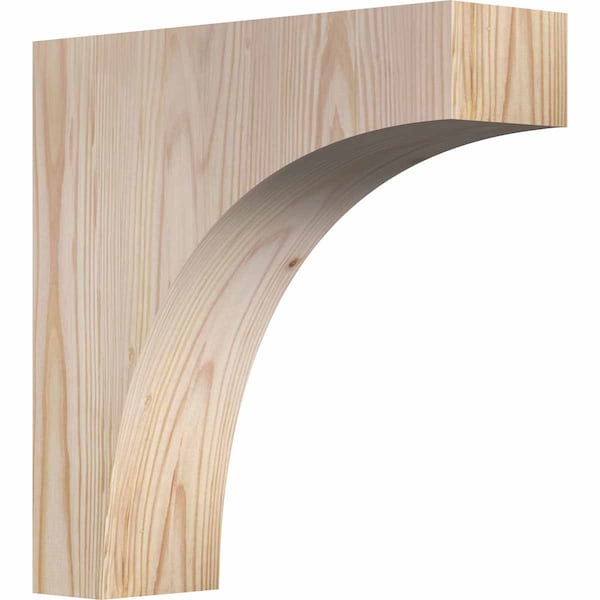 Ekena Millwork Huntington Smooth Corbel, Douglas Fir, 3 1/2"W x 12"D x 12"H COR04X12X12HUN00SDF - main